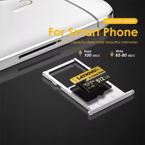 Lenovo MicroSD Card 512GB High Endurance 256GB Memory Card 64GB 128GB High-Speed Read and Writing fo