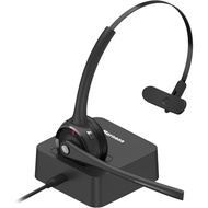 [5608] Marnana Bluetooth Headset, V5.0 Trucker Wireless Headset with Noise Cancelling Microphone &amp; Charging Base