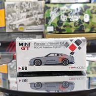 Mini GT Pandem Nissan GTR R35 GT Wing Rocaf Malataw Fighter Taiwan Exclusive MGT 98