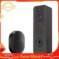 [Hot-Sale] 1Set Doorbell Camera Wireless WiFi Smart Doorbell Video Camera Black