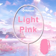 Kumpoo Light Pink 4U badminton racket new version max 32LBS 100% pre-tensioned carbon 10.5kg with fr