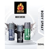 DENIM Deodorant Body Spray BLACK / MUSK / ORIGINAL 150ml