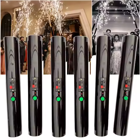 6pcs Hand Held Pyro Shooter Pyrotechnic Cold Spark Firing System Wedding Bride Surprise Creative Fir