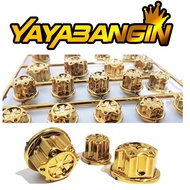 YAMAHA YTX 125 150 Motorcycle Thai Bolt Cap GOLD Crew Nut Universal 30pcs accessories COD