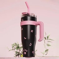 Blackpink Water Bottle Large Capacity Thermos Cup 1200ml Portable 304 Stainless Steel Wide Mouth Water Cup