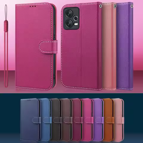 For Xiaomi Redmi Note 12 Pro 5G Case Wallet Leather Card Book Magnetic Flip Cover for Redmi Note12Pr