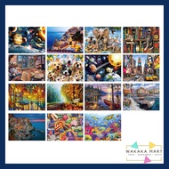 Adult 1000 Pcs Premium Paper Jigsaw Puzzles Landscape Paintings Puzzle Children Jigsaws Educational Toys