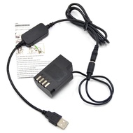DMW-BLF19 BLF19E DMW-DCC12 DC Coupler+USB Adapter Power Cable For Panasonic Lumix DMC-G9 GH3 GH4 GH5