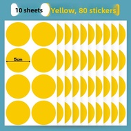 Colorful Dot Stickers Handwritten Labels Adhesive Non-drying Sticker Large Size 50mm Small Size 100m