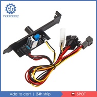 3 Channels PC Cooling Fan Speed Controller Governor PCI Bracket 12V Po
