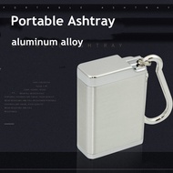 [1+1] Ashtray    Aluminum Alloy Portable Ashtray with Cover Widened Ashtray