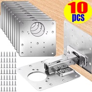 Table Door Repair Kit Hardware Hinge Fixing Plate Connection Stainless Steel Hinge Repair Furniture