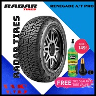 265/60R20 RADAR TIRES RENEGADE A/T PRO TUBELESS TIRE WITH FREE TIRE VALVE AND TIRE SEALANT