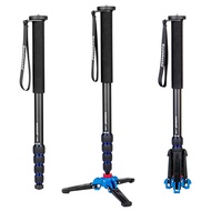 Koolehaoda Professional 165 cm Camera Aluminium Monopod with Folding Three Feet Support Stand