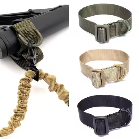 Multifunction Airsoft Tactical ButtStock Sling Adapter Rifle Stock Gun Strap Rope Strapping Belt Mou