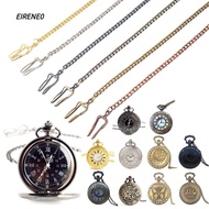 EIRENE0 Pocket Men Quartz With Necklace Steampunk