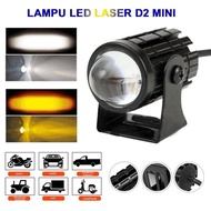 Lampu Tembak Mini Kotak d2 V3 laser devil eye angel eye de ae Lensa Senja Biru Merah Dan Cahaya Utam