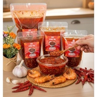EBI CHILI OIL Spicy Savory Delicious 250g 500g 1 Kg - For Chicken Dimsum Wontonmie