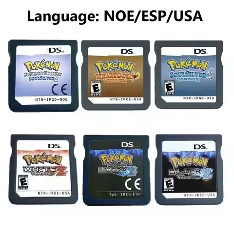 ESP USA NOE Pokémon Black and White 1 2 Black and White SoulSilver HeartGold DS NDS 3DS Video Game C