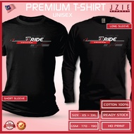 T-Shirt Cotton LETS RIDE Design Shirt Lelaki Shirt perempuan Baju lelaki Baju perempuan lengan pende