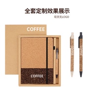 Environmentally Friendly Notebook Set Coffee Grounds Cork Splicing Notebook Business Notebook E8PK