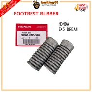 FOOTREST RUBBER HONDA EX5 GETAH STEM EX5 FRONT FOOTREST EX5 DREAM ORIGINAL