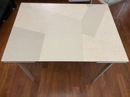 簡約風長方形石紋餐枱