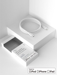 Allite 1.5 M 液態矽膠充電線 /經典白/ (USB-C to Lightning)