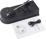 Portable DVD Player USB Portable Mini Vinyl Turntable Audio Player Vinyl Turntable to MP3/WAV/CD Converter with PC 33RPM CRP008