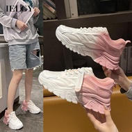 IELGY Dad's Women's Shoes Breathable Platform sneakers