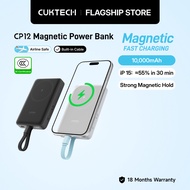 【3C Certification】CUKTECH Magnetic Powerbank 10000mAh 20W Max Fast Charging Wireless Charger with Bu