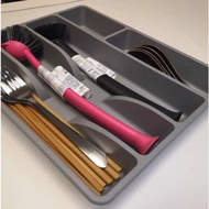 PERALATAN TRAY Drawer Kitchen Spoon Rack Plastic tray for storing cutlery, cutlery, cutlery, Drawer 