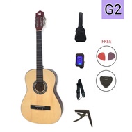 39 Inch Gitar Akustik Kapok / Gitar Akustik Bentuk Classical/ G2 Acoustic Guitar Wooden Body For Beginner