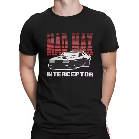 Idea Interceptor Gifts Music Fans T Shirts Men's Cotton Casual T-Shirts O Neck Mad Max Tees Short Sl