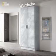 [READY STOCK + FAST SHIPMENT] 2 Door Wardrobe | Almari Baju | Almari Pakaian | Almari Murah | Ikea A