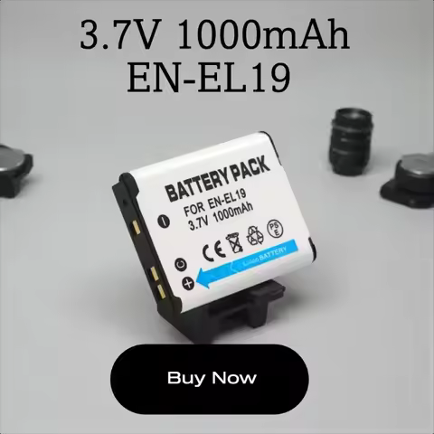 High Quality 3.7V 1000mAh EN-EL19 Replaceable Camera Battery For Nikon S2500 S2600 S2700 S3100 S3200