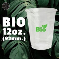 Bio FP-12oz Plastic Glass. Ø92 With Cover (50 Sets)
