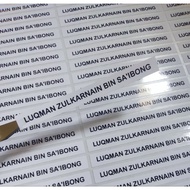 STIKER NAMA BUKU SEKOLAH