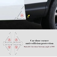 4PCS Car Door Corner Cover Anti-Collision Stickers Car Door Edge Guards Protection Anti Scratch Strip Protector Car Door Crash Bar Car Accessories for Mercedes Benz W212 W204 W213 W205 W211 A180 A200 B180 C180 E200 CLA180 GLB200 GLC300 S CLS GLA GLE Class