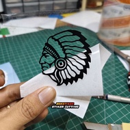 INDIAN APACHE STICKER CUTTING STICKER CUSTOM LOGO ORACAL MATERIAL