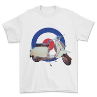 Mod 60'S Scooter Merch Target T-Shirt. British Film, Music Culture Tshirt