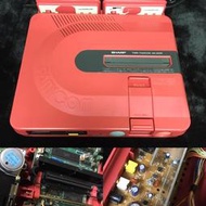 任天堂 FC Sharp Famicom Twin 雙胞胎 遊戲主機 紅  皮帶 電容換新