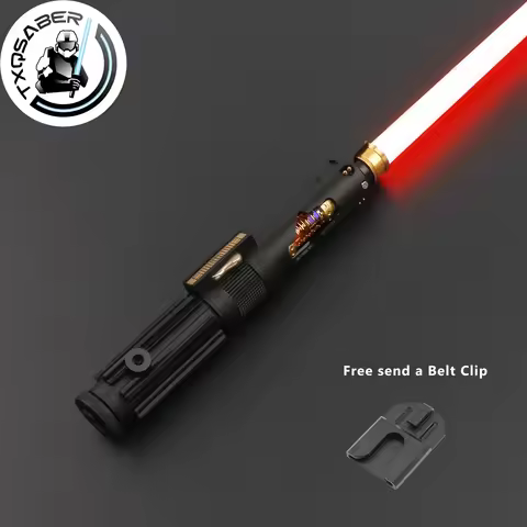 TXQSABER Lightsaber Knightfall Heavy Dueling Pixel Lasersword Smooth Swing FOC Blaster Metal Hilt Li