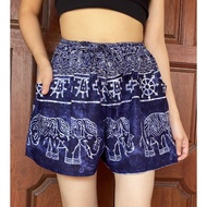 Shorts Women's Elephant Pattern Comfortable To Wear Women Elephant Shorts