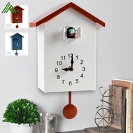 Cuckoo Clock Plastic Cuckoo Wall Clock with Bird Tweeting Sound Hanging Bird Clock Battery Operated Cuckoo Clock for Home Living Room SHOPSBC3036