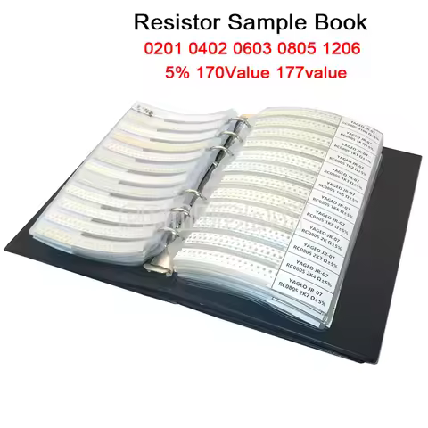 4250PCS 8500PCS 8850PCS 0201 0402 0603 0805 1206 Resistor Sample Book PUMUDDSY 5% SMD Assorted Kit 1