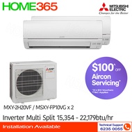 (PRE-ORDER) Mitsubishi StarMex Multi-Split AirCon MXY-2H20VF/MSXY-FP10VG x 2