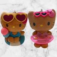 【Direct from Japan】Brand new Hello Kitty tanned Kitty mascot charms, set of 2【Japan Exclusive】