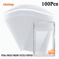 UMISTY 100 Sheets PSA BGS Card Brick Film, Transparent Strong PSA BGS Slab Sleeve,  Durable Waterpro