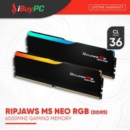 G.Skill Ripjaws M5 NEO RGB DDR5 32GB (16GB x2) 6000MHz CL36 Gaming RAM